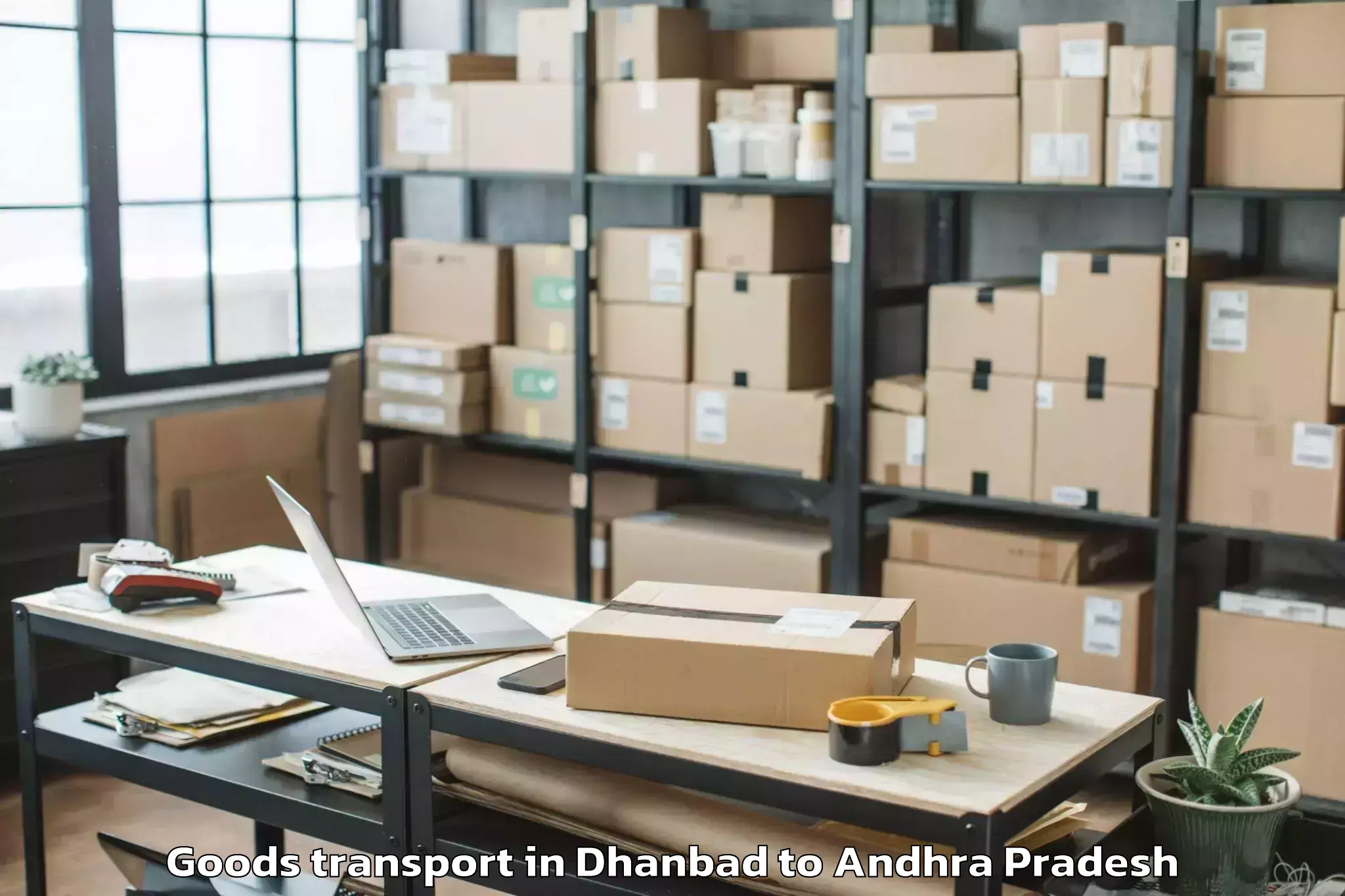 Expert Dhanbad to Buchinaidu Kandriga Goods Transport